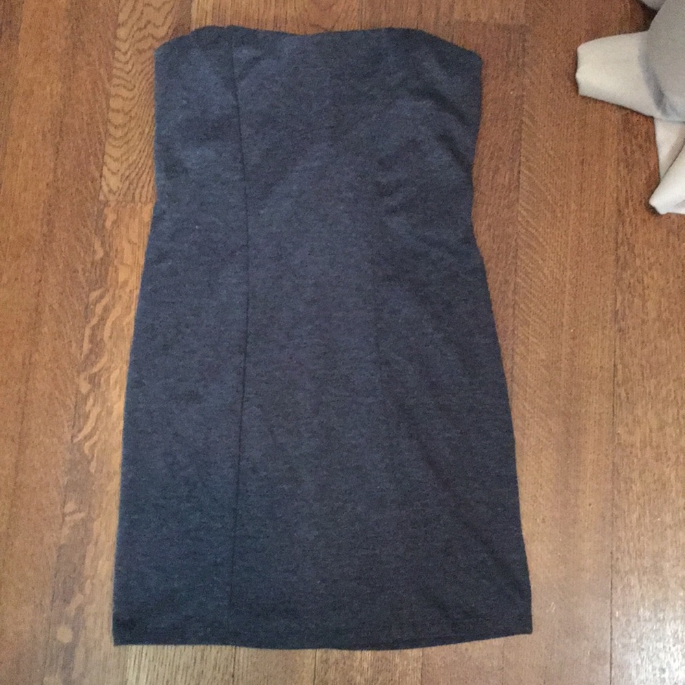 Strapless forever21 grey dress